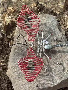wire beaded dragonfly