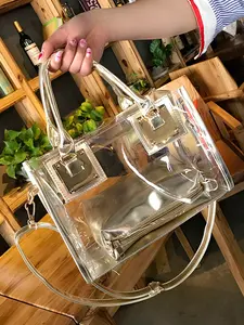 2026 New Fashion Mom Bag, Transparent PVC Crossbody Shoulder Bag, Crossbody Messenger Bag, Stylish Crossbody Bags, Waterproof Summer Beach Bag, Casual Style, All Seasons