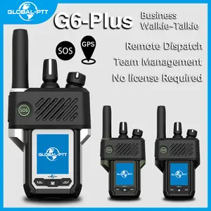 GLOBAL-PTT G6 Plus 4G LTE POC Walkie Talkie – Unlimited Range Real-time Intercom, GPS & SOS, for Business & Security
