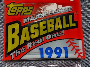 Topps 1991 Major League Baseball Cards Set - 45 Unopened & Sealed Cards for Collectors - Made in USA