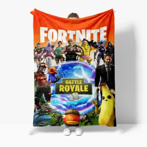 Fortnite Game Blanket Soft Warm Flannel Blanket Anime Cover Blanket Air Conditioning Bed Blanket