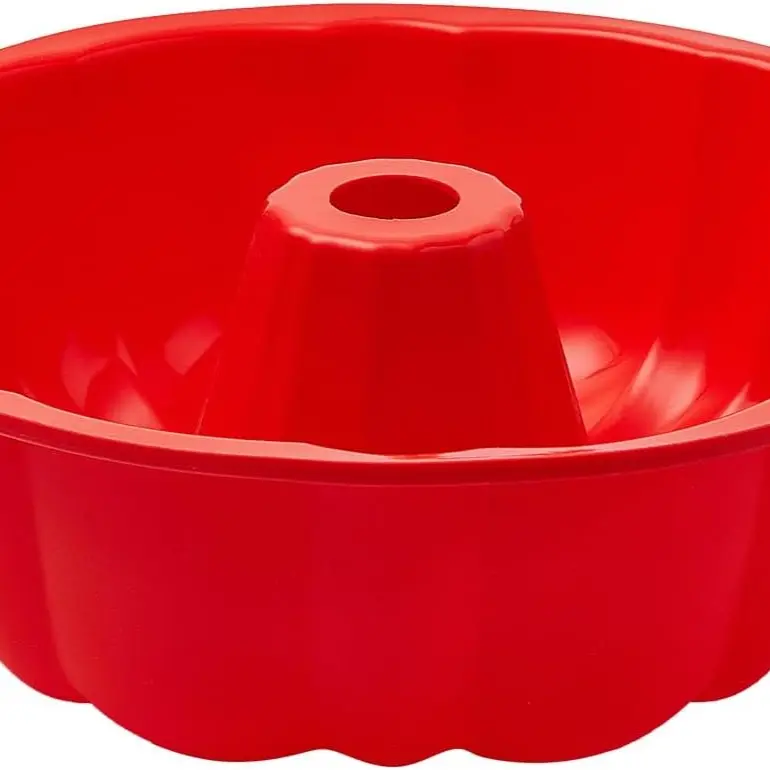 10-In Flexible Non-Stick Silicone Round Baking Pan - Silicone Molds for Cake, Jello, Pumpkin Baked Goods