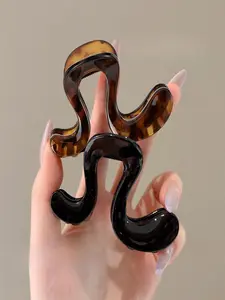 Women's High Ponytail Hair Clip, New Premium Quality, Designed for Back of Head, Arc-Shaped Hair Accessory, Casual Style