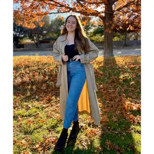 Taupe 'Autumn' Trench Coat