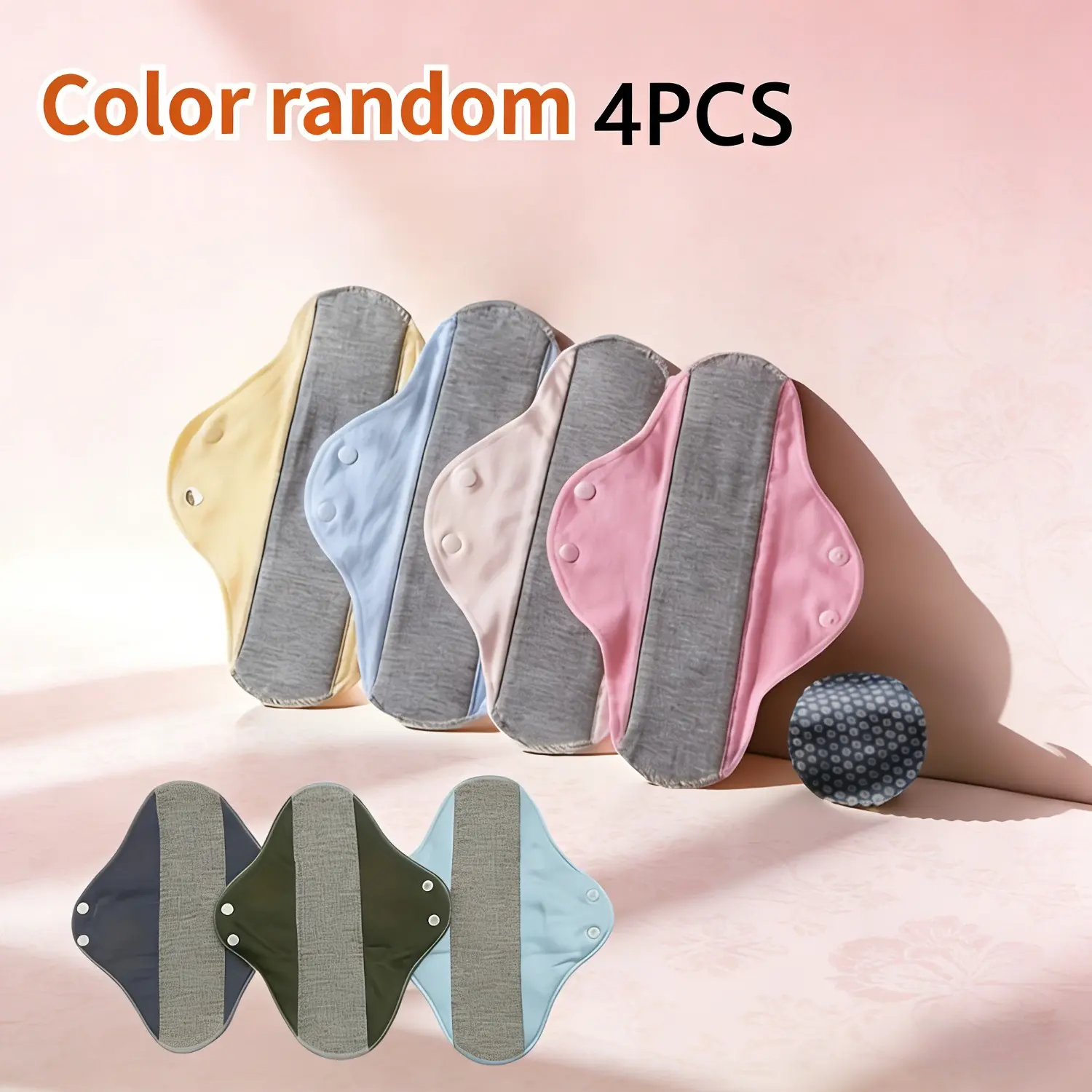 4pcs Leak-Proof & Waterproof Washable Incontinence Pads with Graphene Aseptic Technology for Elderly Care