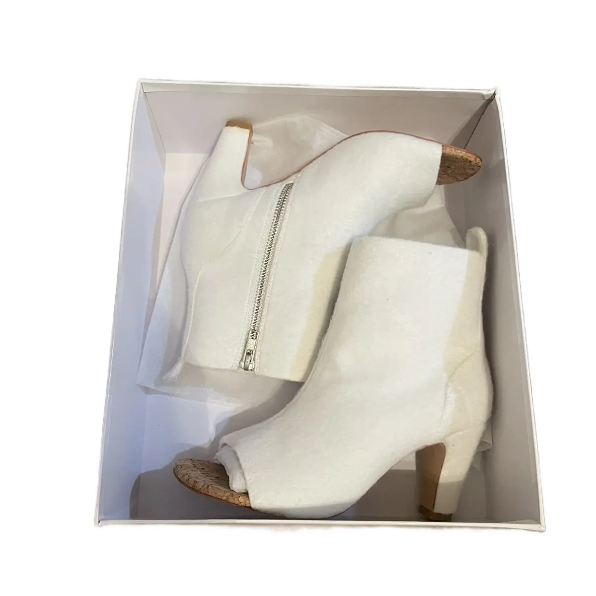 Jb bamboo booties Stylish Women’s heel (White) size 36-40