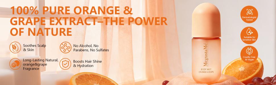 Orange grape perfume spray 100ml, female fragrance, orange grape aroma, warm and delicious aroma, gift for her Orange grape perfume spray 100ml, female fragrance, orange grape aroma, warm and delicious aroma, gift for her