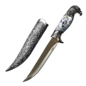Defender-Xtreme 12" Eagle Head Stainless Steel Blade Fantasy Dagger With Plastic Sheath