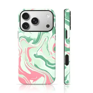Minimalist Fluid Marble Design Cute Phone Case Full Body Protection for iPhone 17 Pro Max/16 Pro Max /15Pro Max 15/14/13/12 & Samsung S26 /S25Ultra Fashion Phone Case