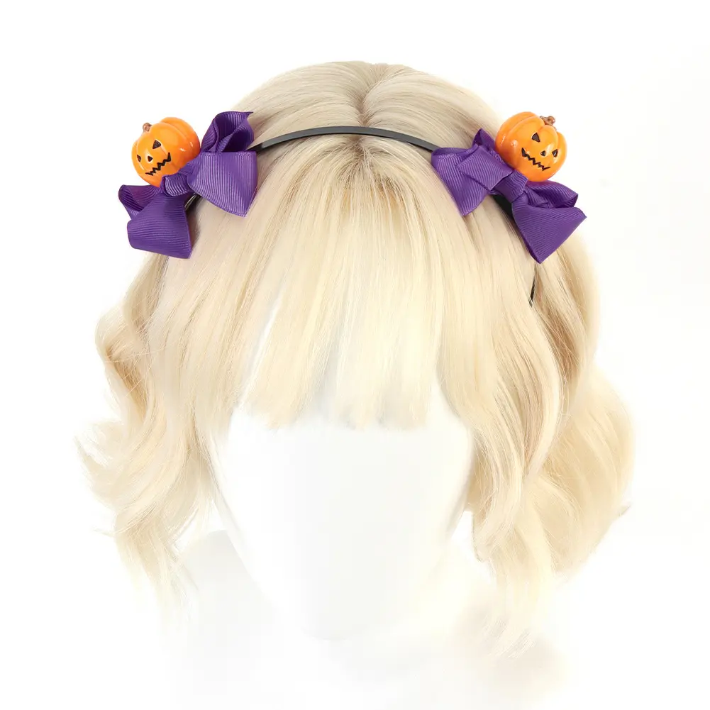Halloween Pumpkin Headband Original Handmade Christmas Decoration Hair Accessory Cosplay Headband Cute Prop