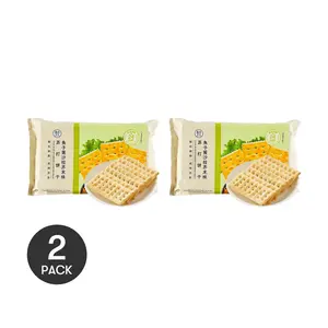 2 Pack FRESHIPPO Caviar Salad Mustard Crackers 8.04oz Each - Chinese Snack, Soda Biscuits, Crunchy