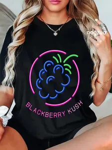 100% Cotton Weed Strains Blackberry Kush 420 Cannabis Culture T-Shirt