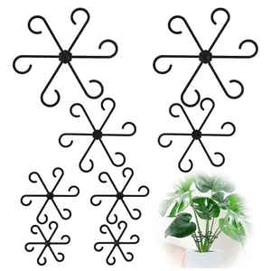 8pcs Plant Stem Support, Plant Support for Indoor Plants, Plastic Reusable Plant Stabilizer, Indoor Plants Accessories