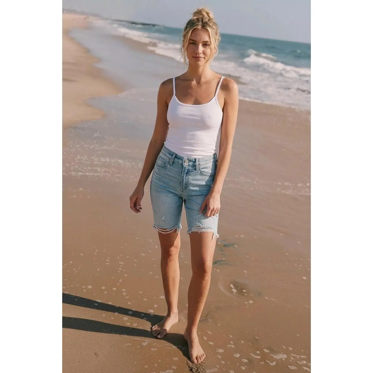 Victoria HIGH RISE BERMUDA JEANS