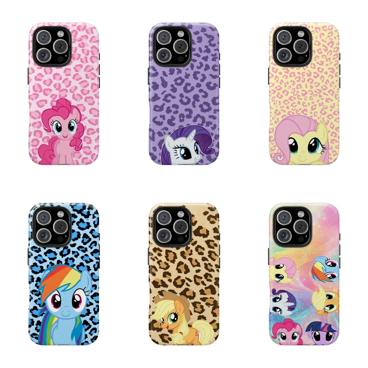 Y2K Cartoon Pony Phone Case, Kawaii Nostalgia iPhone Case, Cute Colorful Aesthetic Protective Shockproof Cover