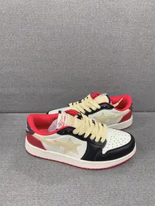 Starry Lightning Low-Top Sneakers, Casual Patchwork Design, Lightweight Breathable Soft Sole Shoes, All Season Footwear