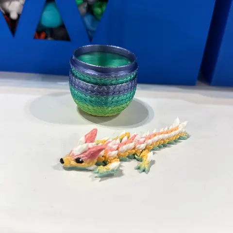 Mystery Dragon Mini Egg Single - Random Color and Design - Collectible Dragon Toy with Colorful Scales