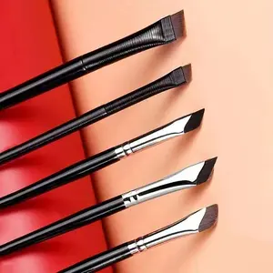 5/7 Piece Blade Brush Makeup Set, Cosmetic Brushes, Angled Flat Head Eyebrow Liner Brush, Curved Detailing Eyebrush, Eyeshadow Brush, Nylon Material, No Ca Prop 65 Warning