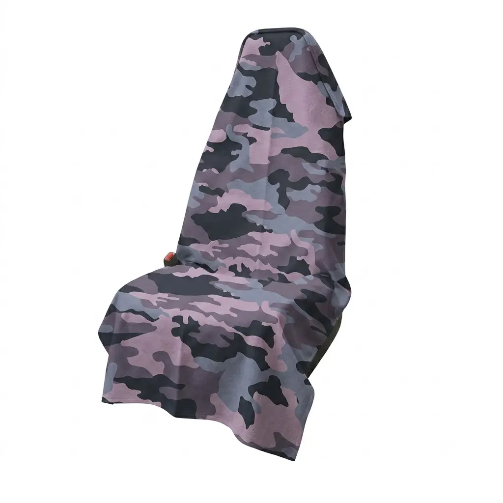 Bottomland Camo Car Seat Cover Towel Full Size Quick Dry Sweat Resistant Seat Protector for Gym Running Hunting Travel Outdoor Sports Accessories