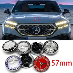 Mercedes Benz Car Front Hood Emblem, Custom Style Sticker Decoration, Suitable for Mercedes-Benz Accessories Parts Logo