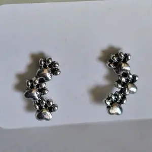 Paws Climber Metal Stud Earrings SKU 11