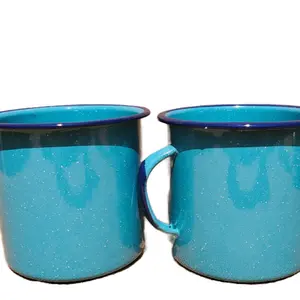 Set of 2   ( 24 Oz ; .73 L) Cinsa Enameled warming mugs
