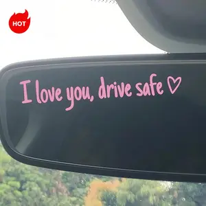 3PCS Car Adhesive Stickers, Simple Design Vehicle Exterior Windshield Stickers (11x2cm) for Safe Driving, DIY Scrapbooking & Stamping Hobby Decorations, Adhesive Stickers Stickers