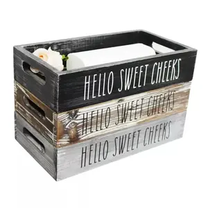 Wooden Bathroom Toilet Storage Box - 1pc Bathroom Decorative Box for Toilets and Bathroom Accessories