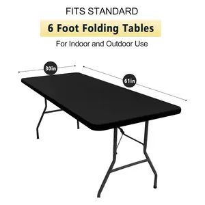 2/4 stretch rectangular tablecloth fits 6ft rectangular tables. Ideal for Valentine's Day decorations, as well as weddings, birthday parties, outdoor barbecues, graduation ceremonies, family gatherings and kitchen use.