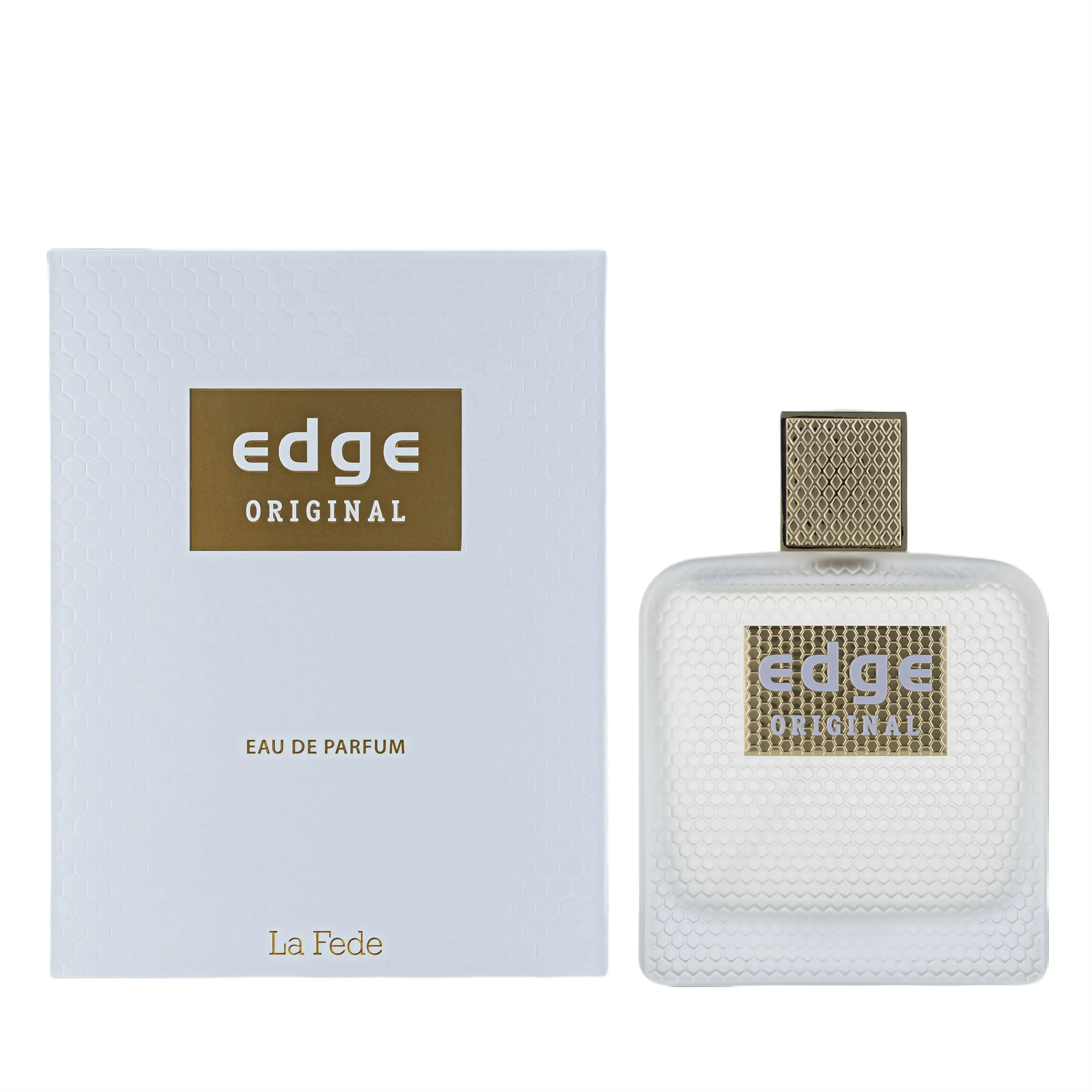 Khadlaj La Fede Edge Original for Unisex Eau de Parfum Spray, 3.4 Ounce