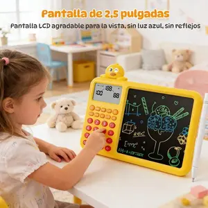 Interactive Math Drawing Toy for Kids Ages 3–8, Erase & Practice Addition Subtraction Multiplication Division, Screen-Free Learning Set with Talking Book