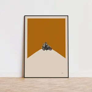 Mr Fox Inspired Poster | Minimalist Art Print | Retro Art Print | Wall Art | Housewarming Gift | Wes Anderson Movie Poster | Unframed 2
