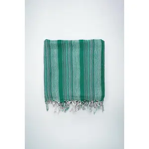 Green Teal Montauk Towel