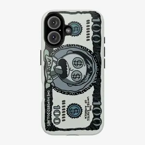 Morty 100 Dollars Glossy Phone Case For IPhone 17-11, Pro Max, Pro Plus, and Samsung S26-23 Safety Two-In-One Case