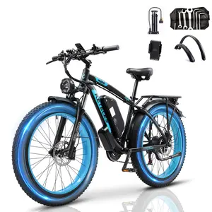 E Bike, 48V 20Ah Battery Electric Bike, Bike with Phone Holder, E Fatbike with 26"x4.0" Fat Tire, peak 2000W E-Bike 120KM Range 21-speed Transmission Hydraulic Disc Brakes