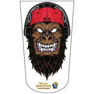 Amputee Sock "Angry gorilla V1"