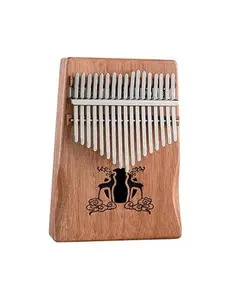 Lucky Deer Kalimba Thumb Piano 17 Keys with Song Book Instructions Tuning Hammer Portable Finger Piano for Kids and Adult Beginners High-Quality Materials Ergonomic Design Compact Size Ideal for Beginners