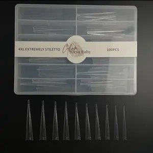 SOFT GEL 4XL EXTREMELY STILETTO 100pc Nail Tips