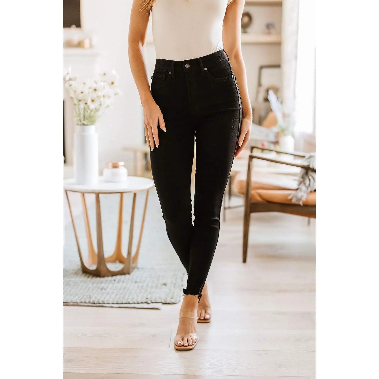 Ebony High Rise Tummy Control Skinny Jeans