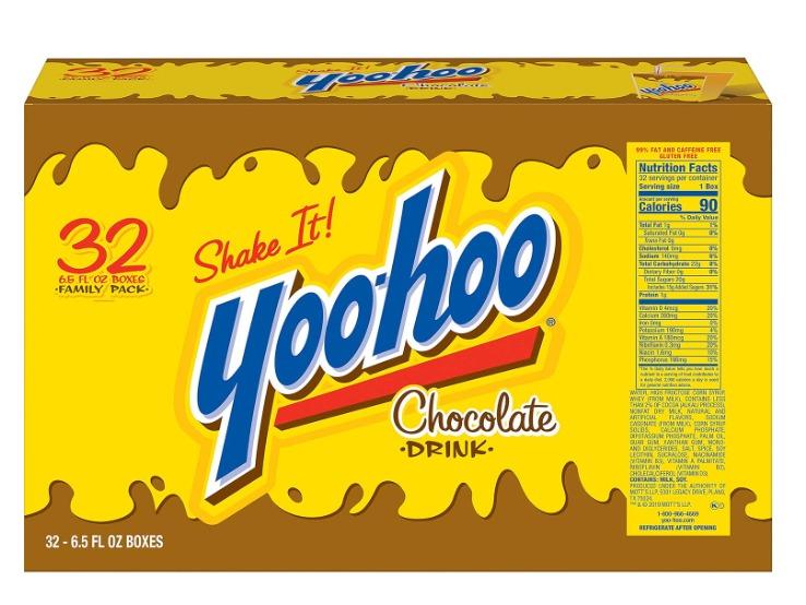 Yoo-hoo Chocolate Drink, 6.5 fl oz boxes, 32 pack