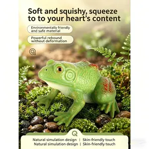 Soft Gel Frog Insect Tropical Rainforest Animal Model Toy, Stress Relief Plaything, Ideal Gift for Boys and Girls, Fun and Surprising Present