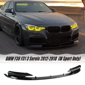 MUTUSAISI Front Lip Splitter Spoiler For BMW F30 F31 3 Series M Sport 2012-2018Air Dam Chin (M Sport Package Models Only)