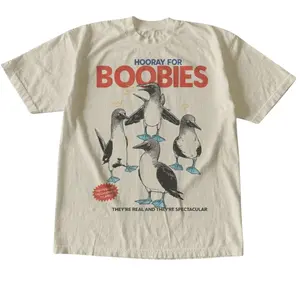 Vintage Funny Blue-Footed Boobies Birds Graphic T-Shirt, Gift For Women and Man Unisex Womenswear Streetwear Top