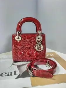 Pre-owned Christian Dior Leather Messenger Bags Preloved Dior Lady Bag