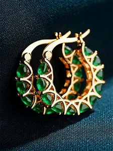 1 Pair Classical Hoop Earrings For Women For Wedding Anniversary Engagement Party Jewelry Valentine's Day Gift