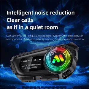 MOKATA R1 Helmet Bluetooth Headset with Smart Noise Cancellation, Clear Calls Like Indoors, Auto Answer + One Touch Noise Reduction, Providing Safer Riding Calls High Quality Headphones Electronic