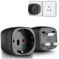 black eu to us plug-2pcs