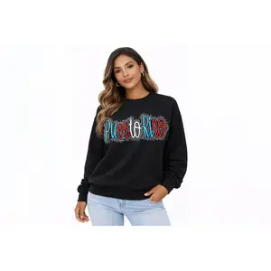 Puerto Rico Embroidered and Bling Sweatshirt