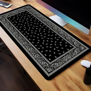 Creative Pattern Mouse Pad, 1 Count Rectangle Gaming Mouse Pad for Desk Laptop Desktop, Non-Slip Rubber Base Stitched Edge Desk Pad, Office Accessories, Gaming Desk Accessory