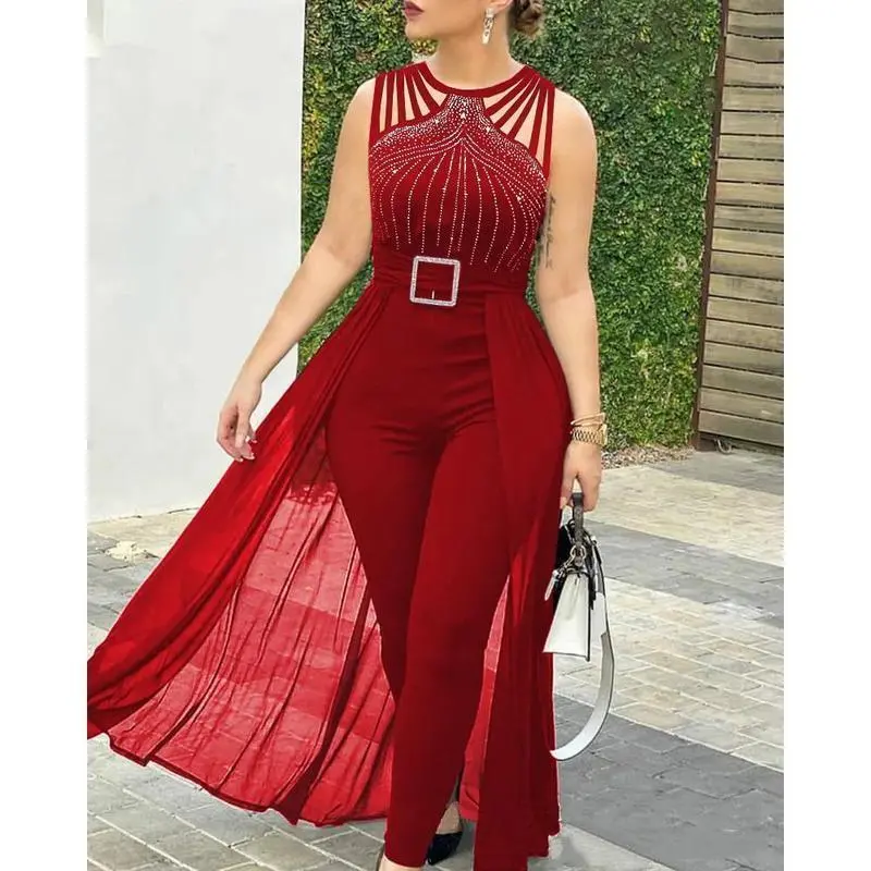 green emerald velvet dress Elegant Lace Aplliques Short Sleeves Evening Jumpsuit with Train